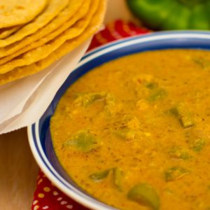 Capsicum Masala in a bowl