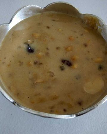 Senagapappu saggubhiyam payasam