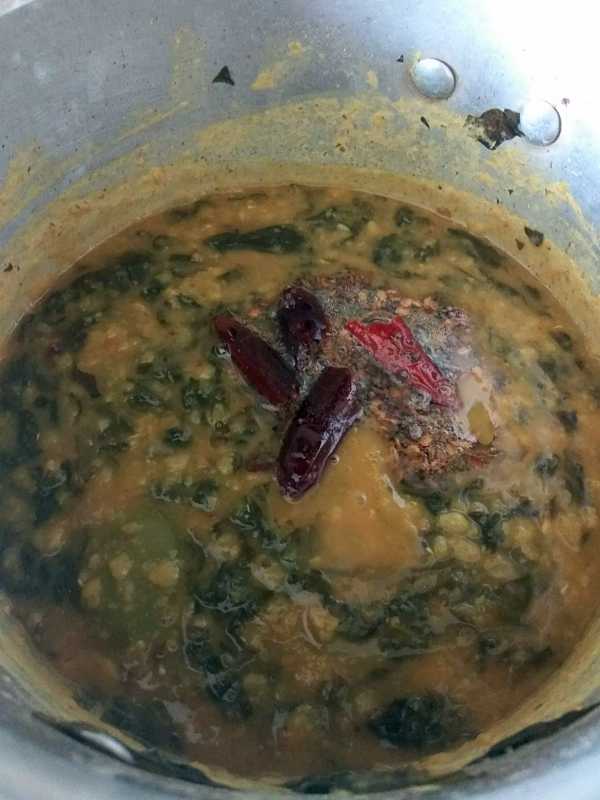 Spinach dal